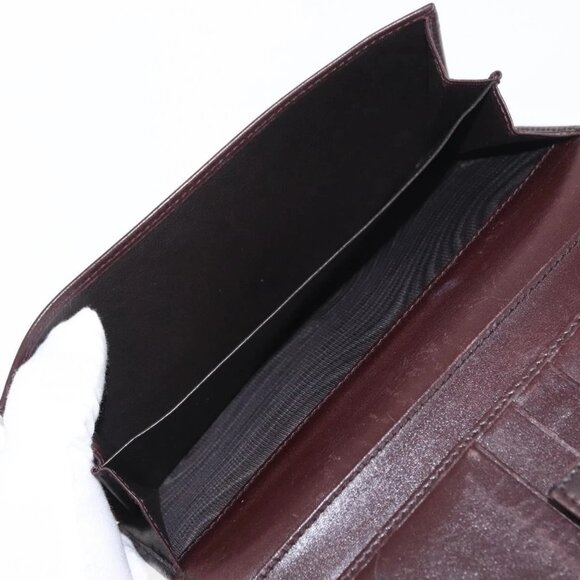 GUCCI GG Canvas Guccissima Long Wallet Leather Brown Gold - Picture 13 of 16